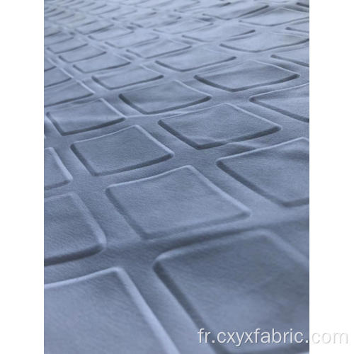 Vérifiez le tissu de microfibre de polyester de relief 3D